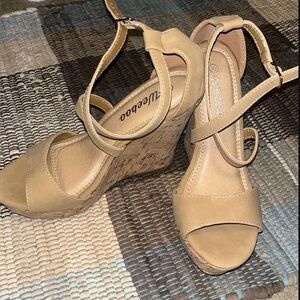 Tan Wedge Sandals for Women